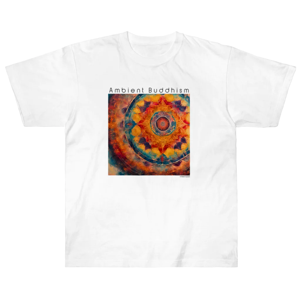 TAKEO SUZUKI / TASKENのAmbient Buddhism3 Album Art T-Shirts ヘビーウェイトTシャツ