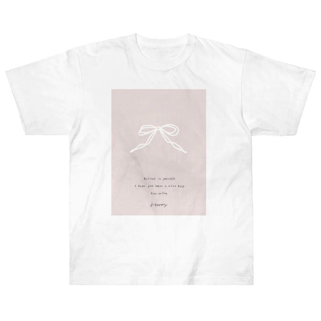 rilybiiの🩰 Balletcore ribbon . Heavyweight T-Shirt