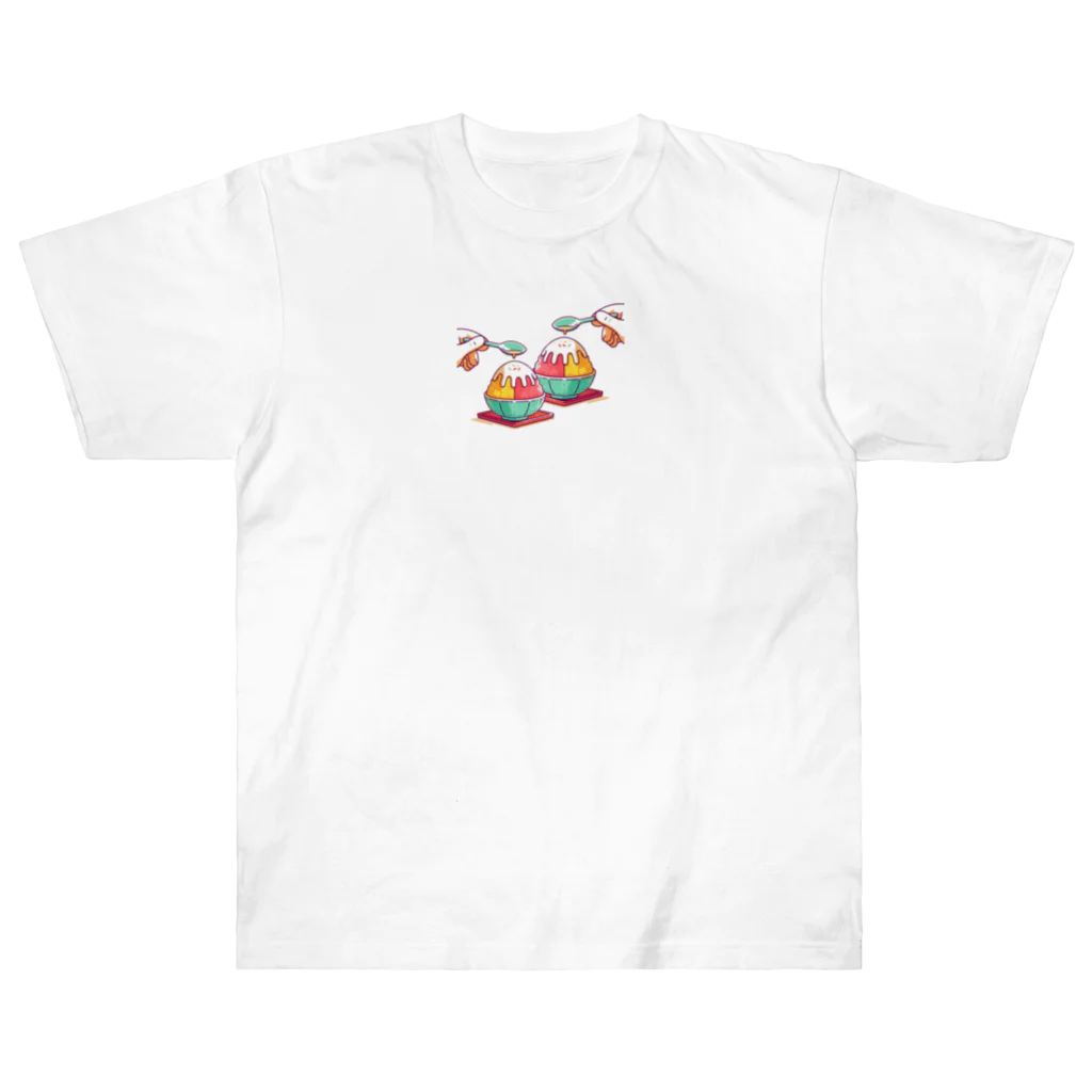 manaco-のかき氷 ヘビーウェイトTシャツ
