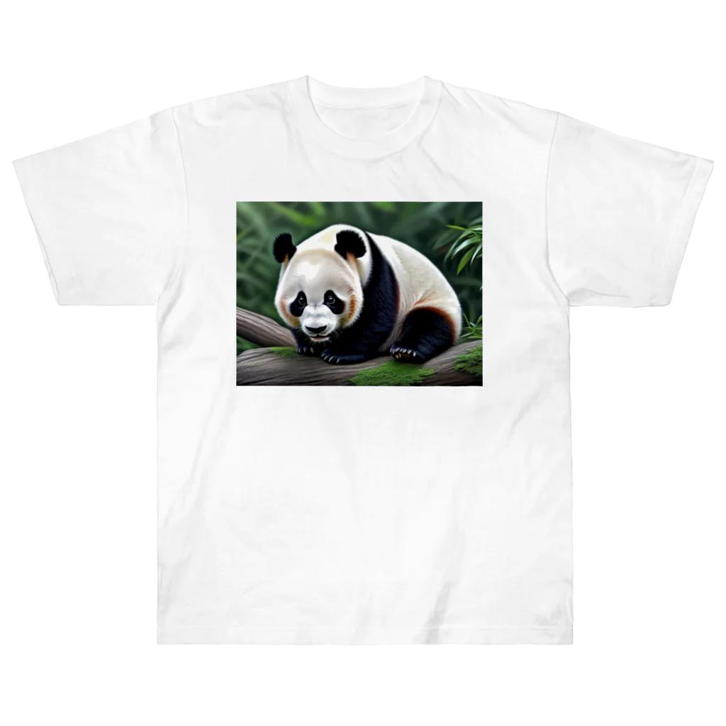 ジャパネットケフィアの竹の達人パンダ Heavyweight T-Shirt