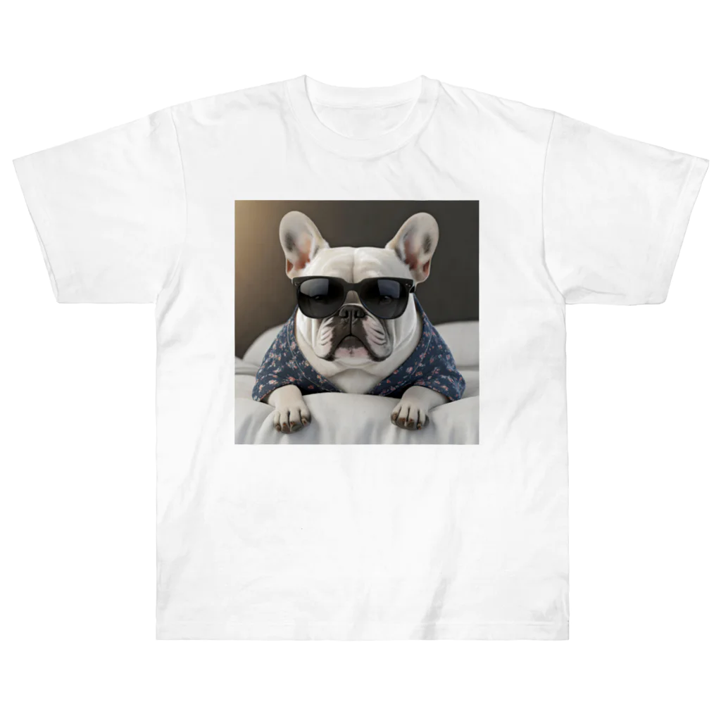 SI-SAAのおやすみBOSS犬 Heavyweight T-Shirt