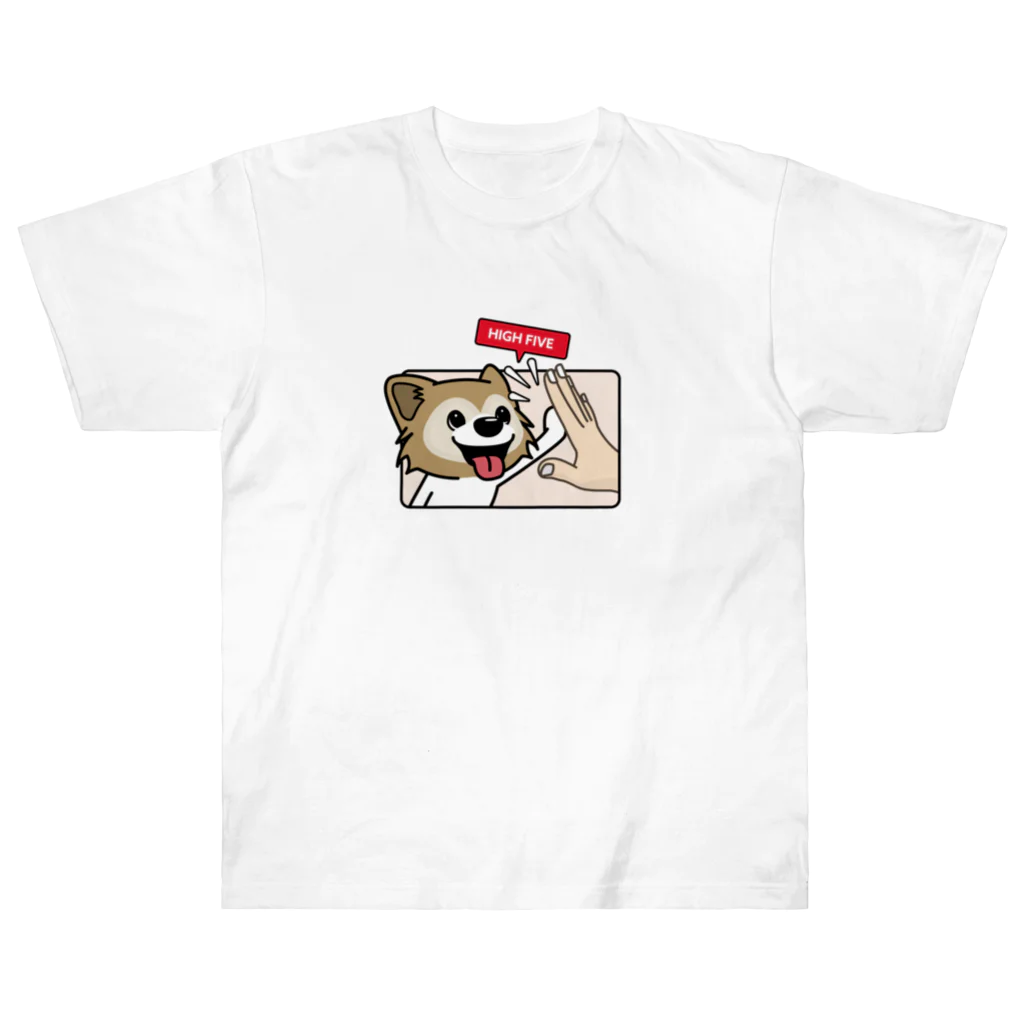 walkiesのハイタッチ！パピヨン Heavyweight T-Shirt