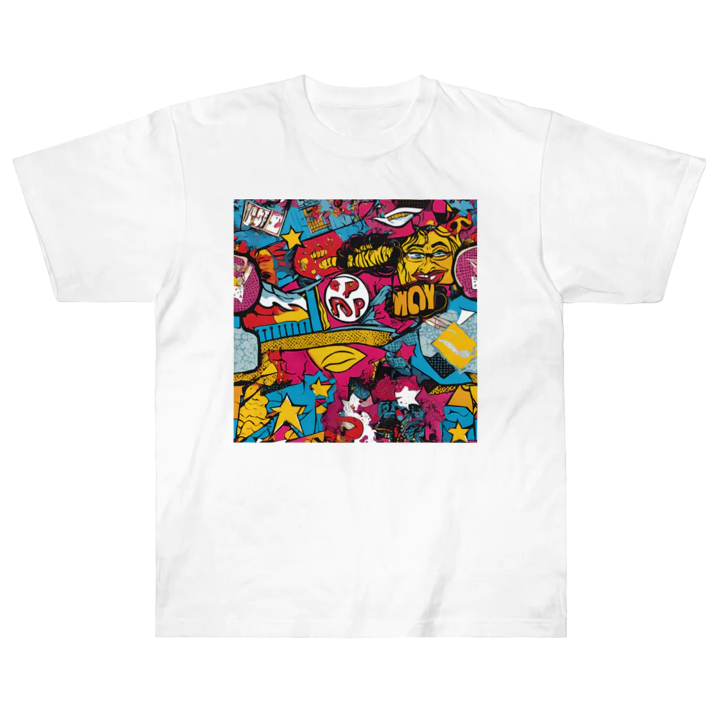 8890のポップアート Heavyweight T-Shirt