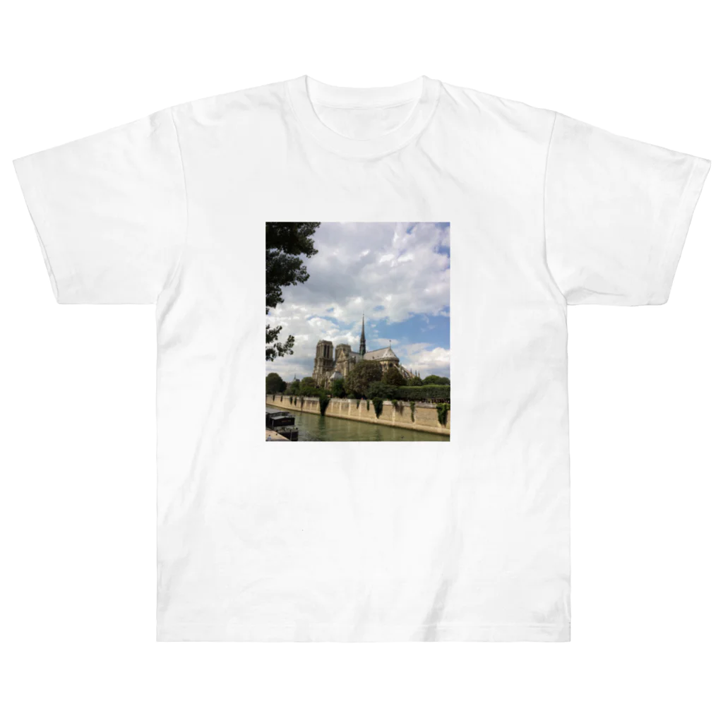 nightwalkerのノートルダム大聖堂 Heavyweight T-Shirt