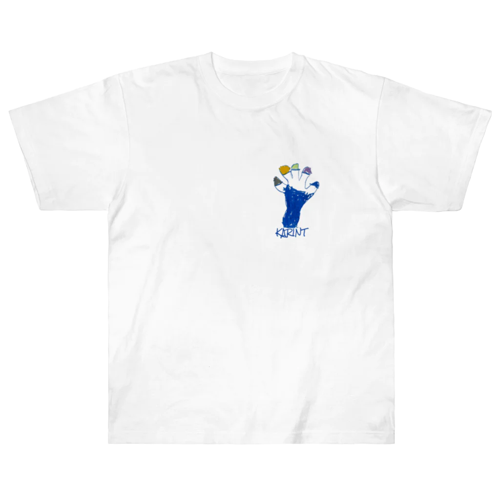 Karin_shopの5歳児かりんの手書きイラストTシャツ「ＫＡＲＩＮＴ」 Heavyweight T-Shirt