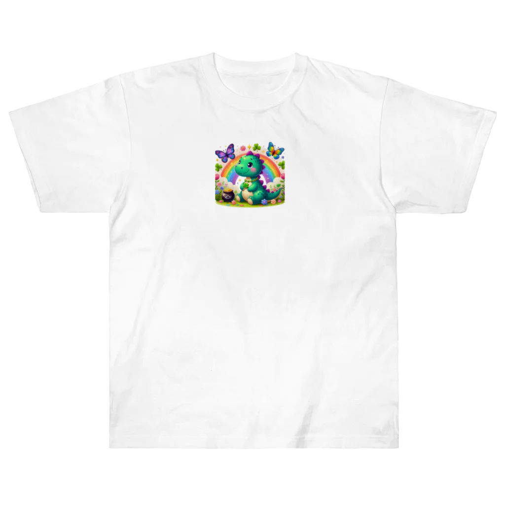 Happy Timeの恐竜くん Heavyweight T-Shirt