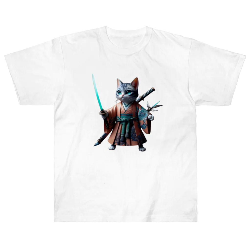 samuraicatのSamurai CAT ヘビーウェイトTシャツ