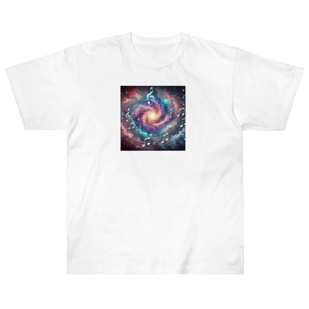 KIglassesのMelodies of the Galaxy - 銀河の旋律 ヘビーウェイトTシャツ