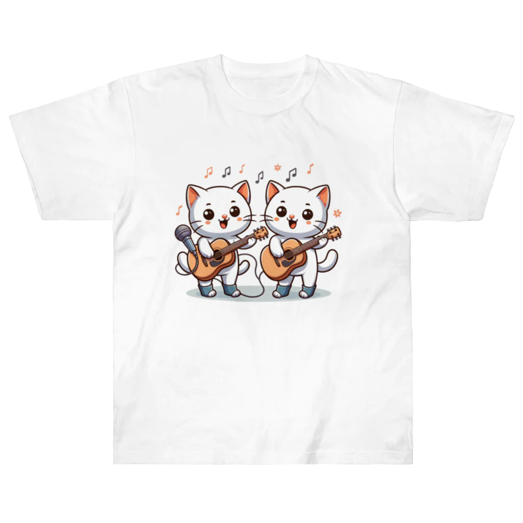 チェリモヤのねこコーラス 12 ヘビーウェイトTシャツ