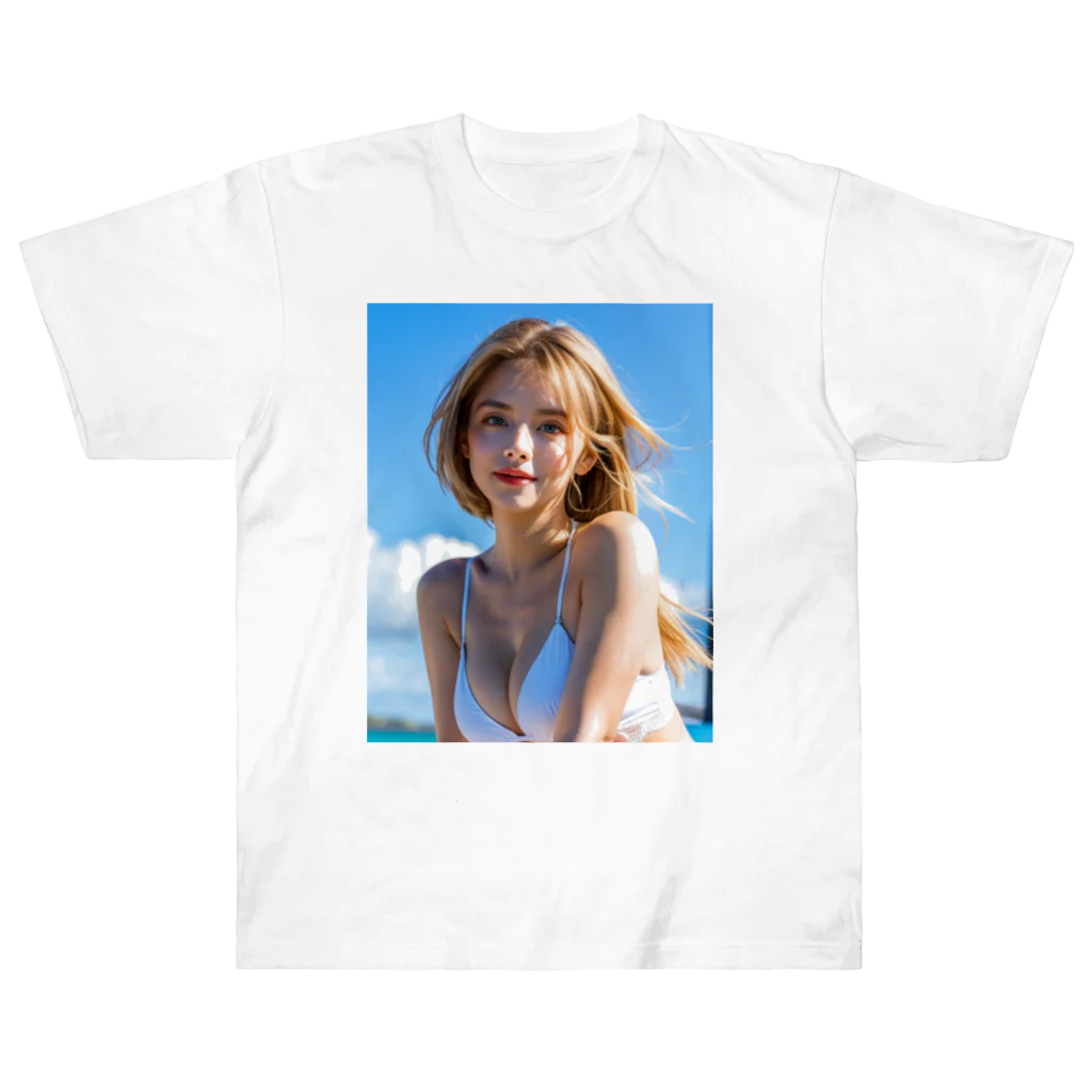 Ayumi_Mumeiの魅惑の白人美女アイリス Heavyweight T-Shirt