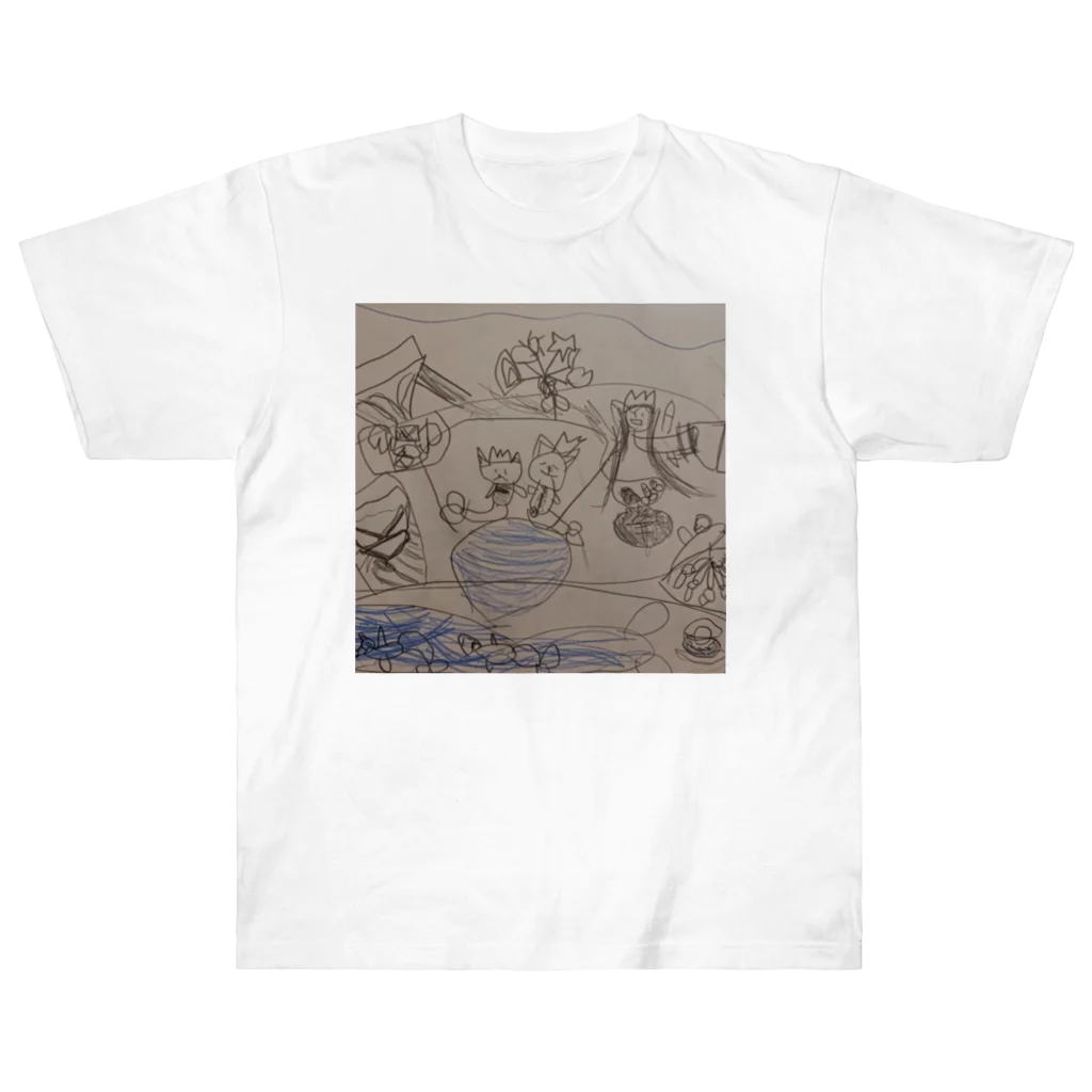 ton kimiの猫人魚 Heavyweight T-Shirt