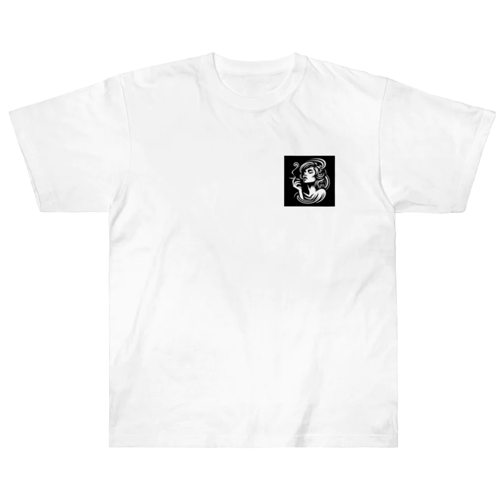 suke14のスモーク女子 Heavyweight T-Shirt