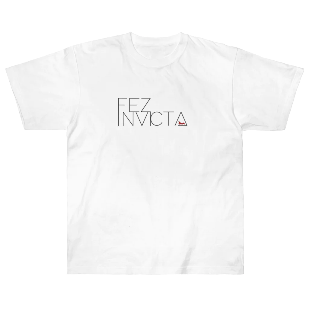 FEZ INVICTAのFEZ INVICTA logo bk Heavyweight T-Shirt