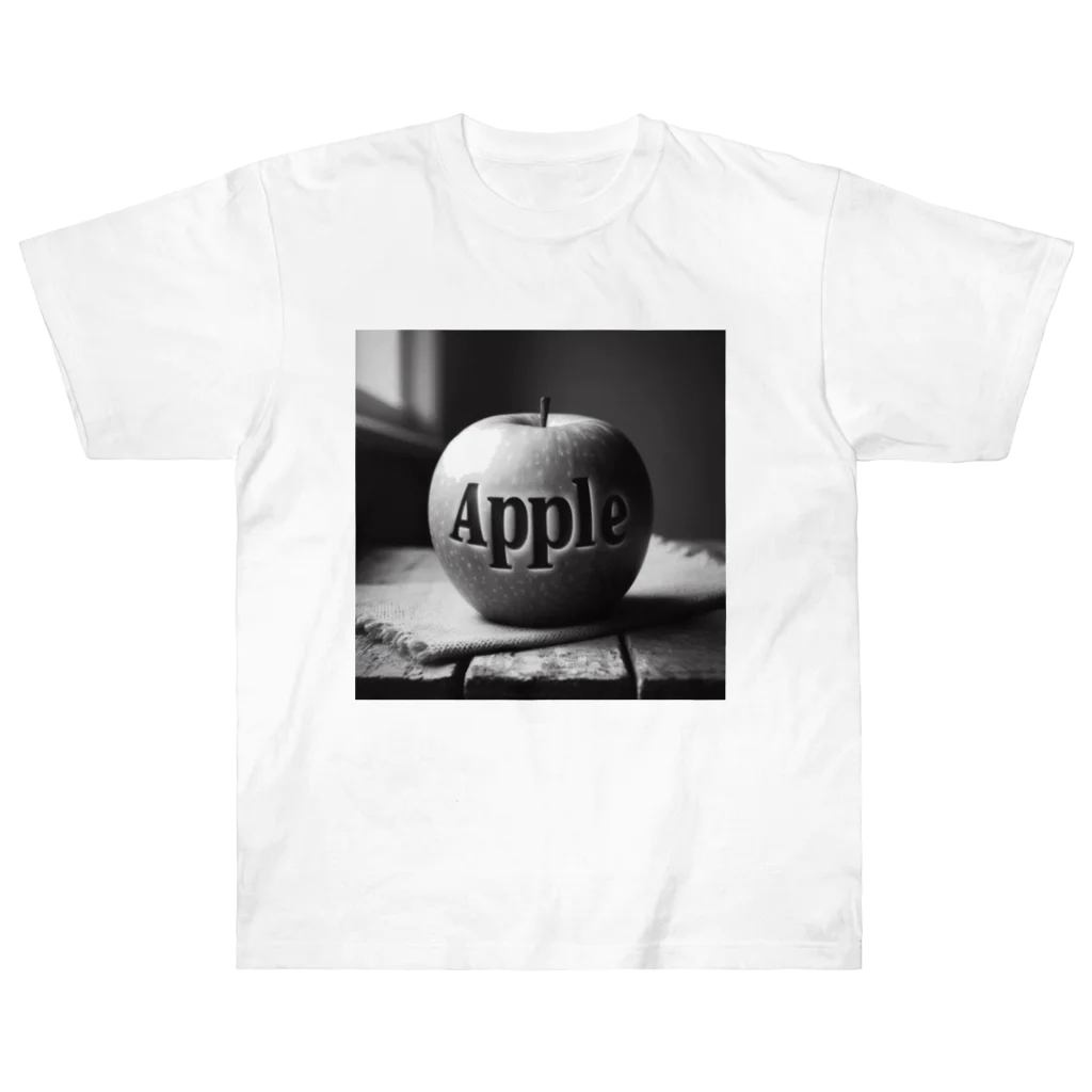 yuriseのモノトーンAppleグッズ ヘビーウェイトTシャツ