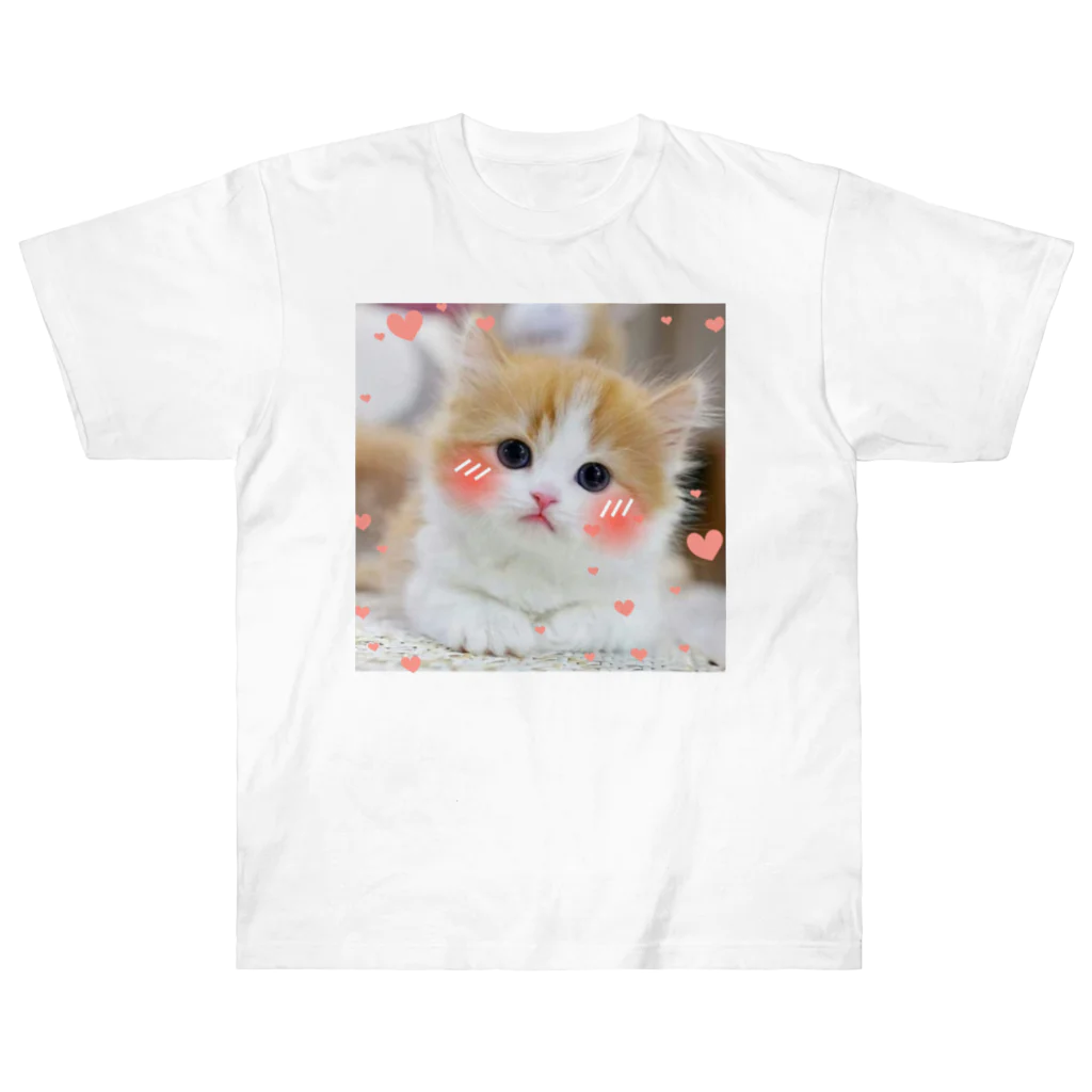 アニマル宮殿の子猫ちゃんちゃん Heavyweight T-Shirt