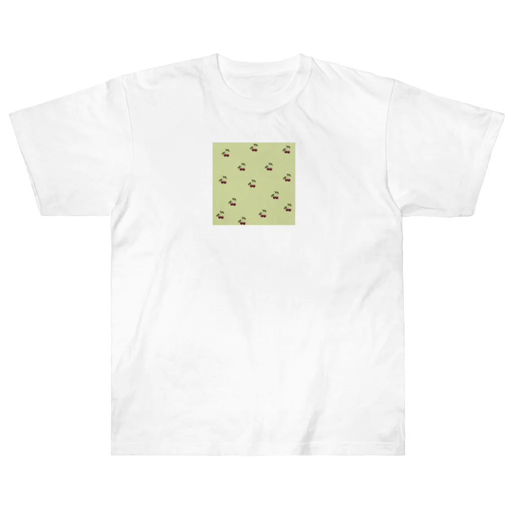 Giraffeinkのさくらんぼ Heavyweight T-Shirt