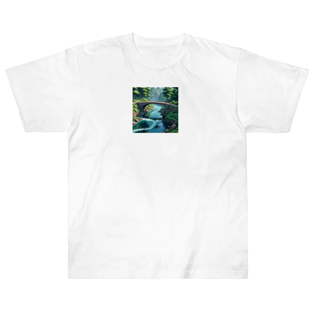 enodeaouの川の水と橋 Heavyweight T-Shirt