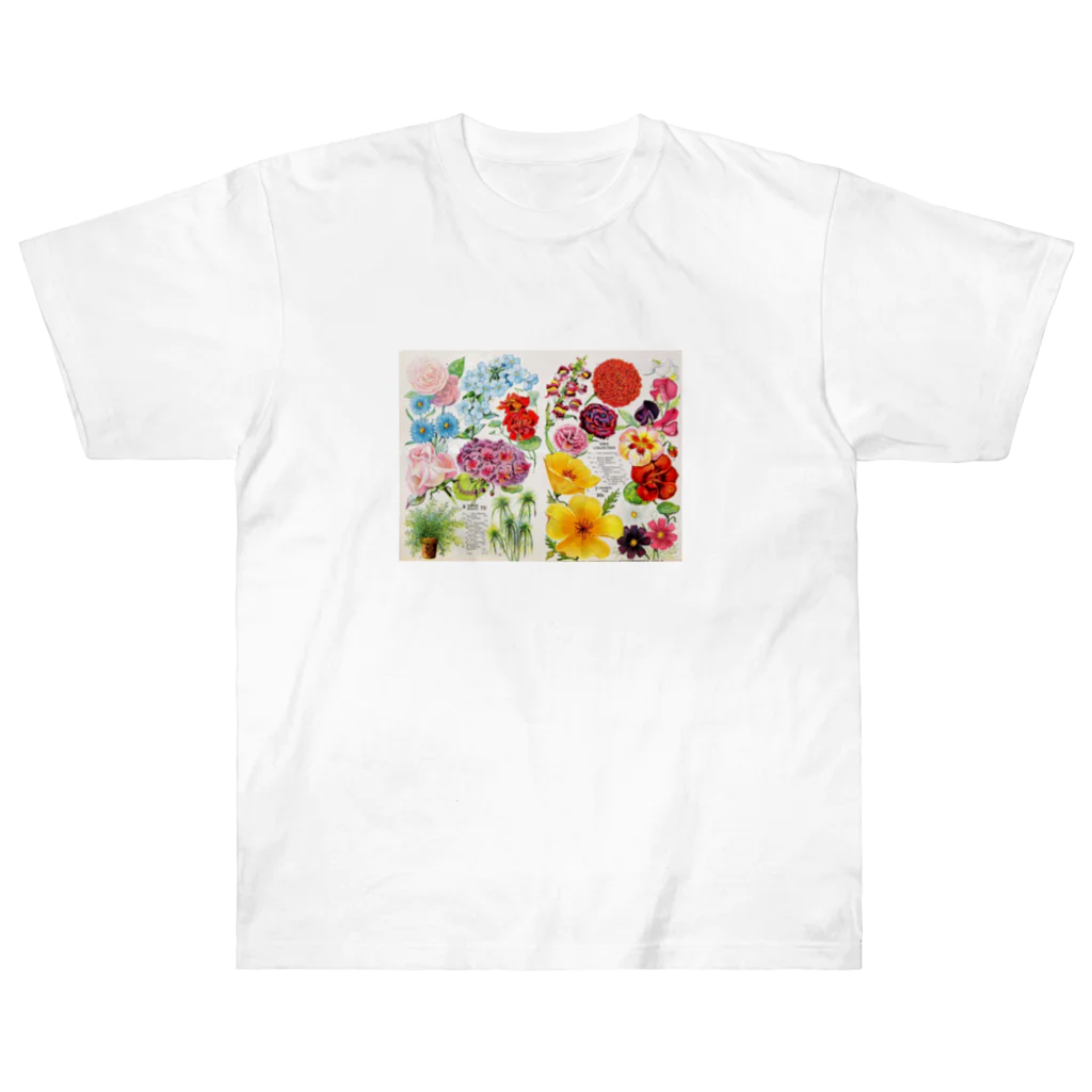 RoseraieのFlowers ヘビーウェイトTシャツ