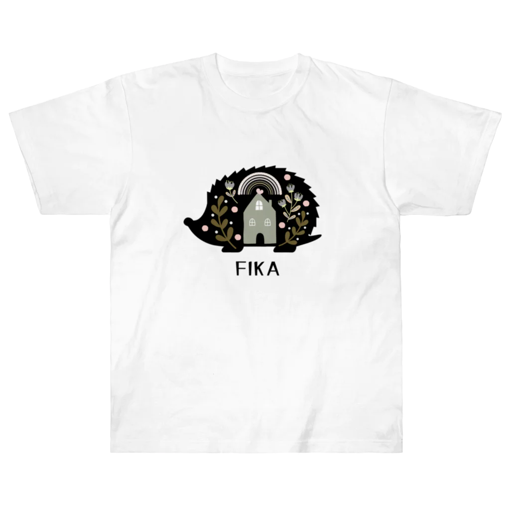 ZenCの【FIKA 北欧 ハリネズミ】 Heavyweight T-Shirt