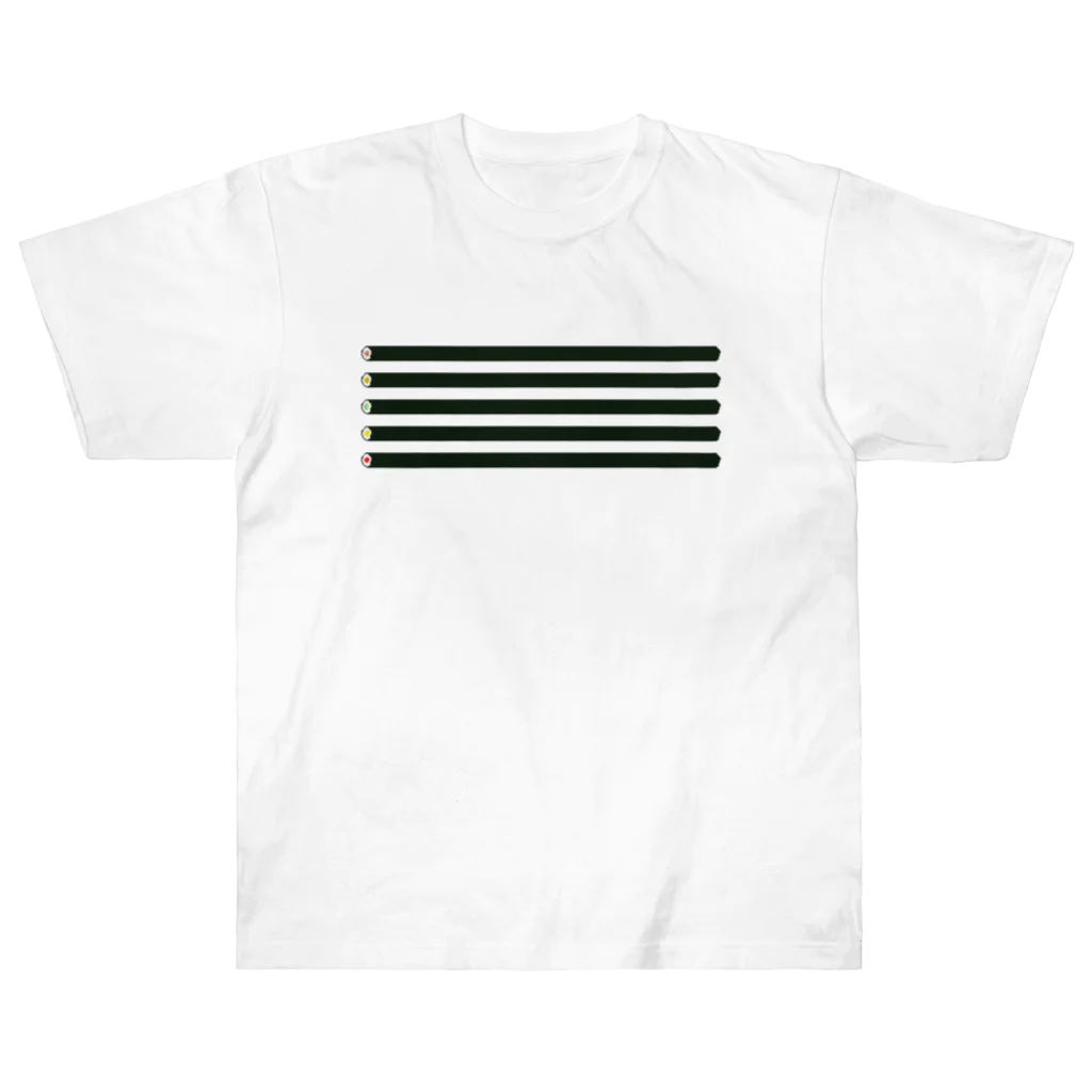 蛇口〆太のお店のお寿司・巻物 Heavyweight T-Shirt