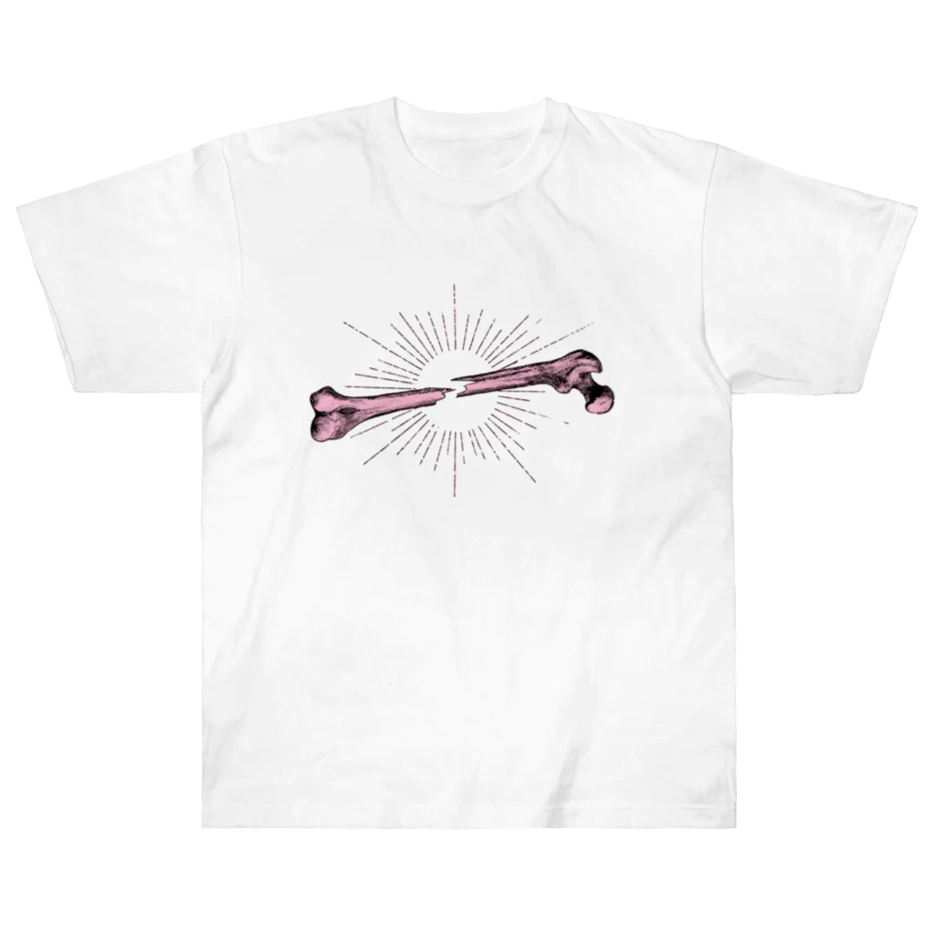 Yopioの大腿骨 PINKバージョン Heavyweight T-Shirt