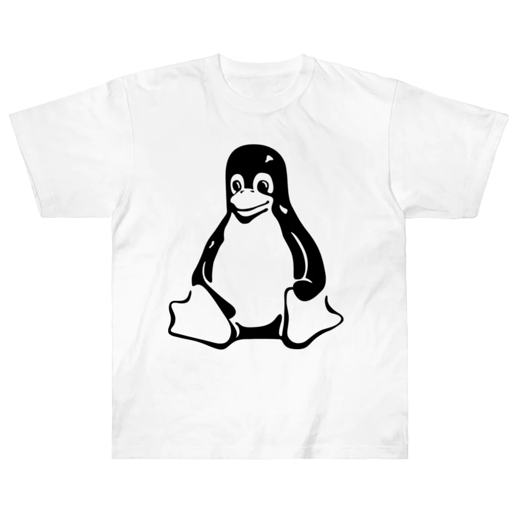 nishidemasamiのTuxくん ヘビーウェイトTシャツ