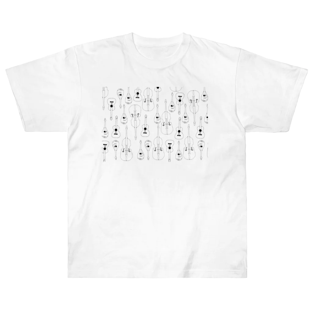 東風のマンドリンオーケストラ(MONOQLO) ヘビーウェイトTシャツ