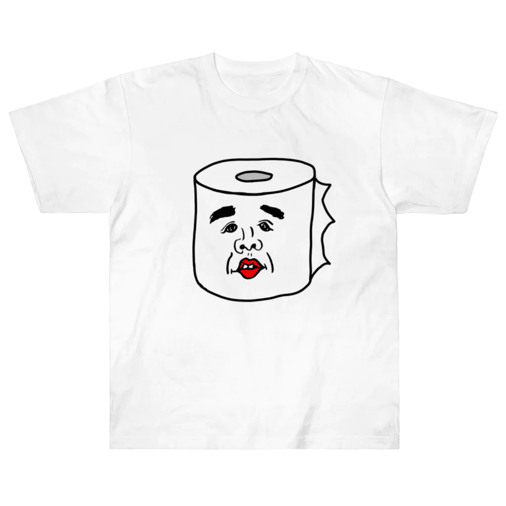 右手リアンうめもと公式のトイレットペーパーのまさみ  Heavyweight T-Shirt