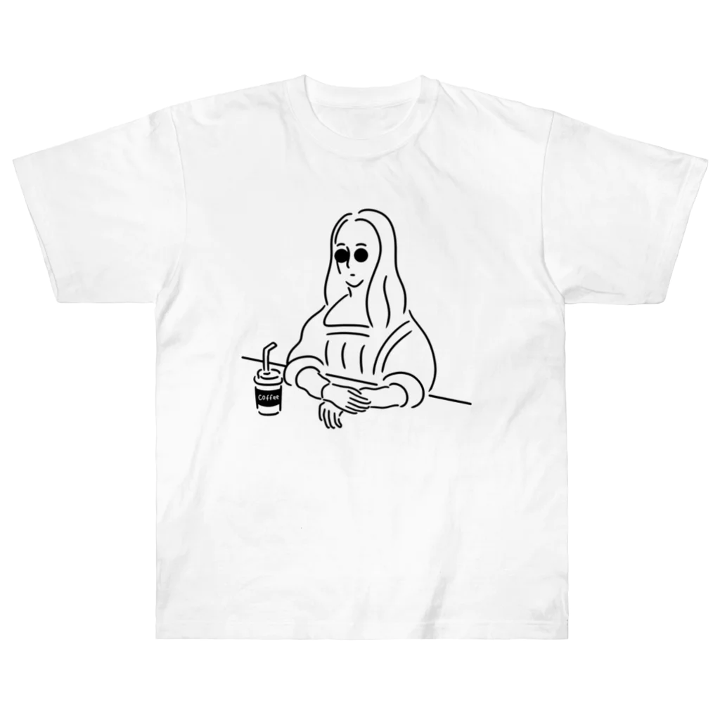 Aliviostaのモナリザ イラスト Heavyweight T-Shirt