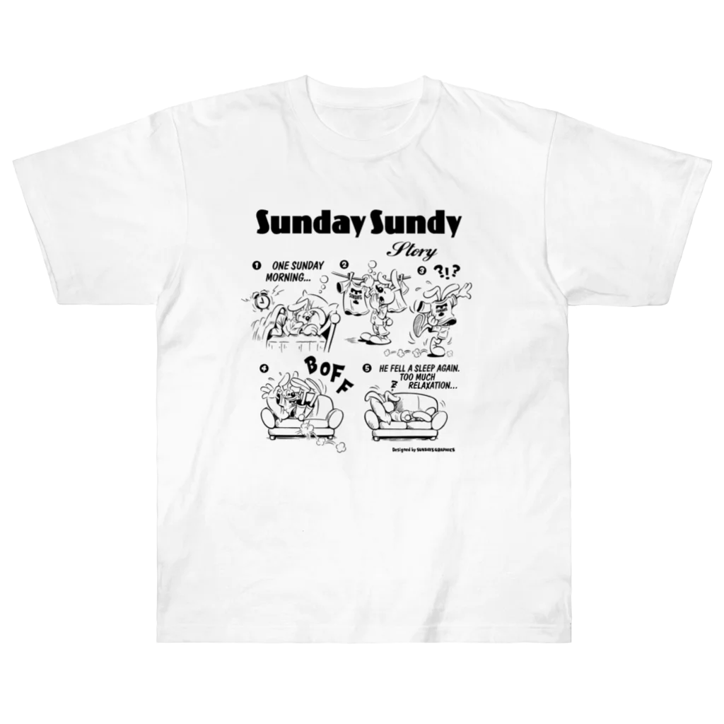 SUNDAYS GRAPHICSのSUNDAY SUNDY STORY ヘビーウェイトTシャツ