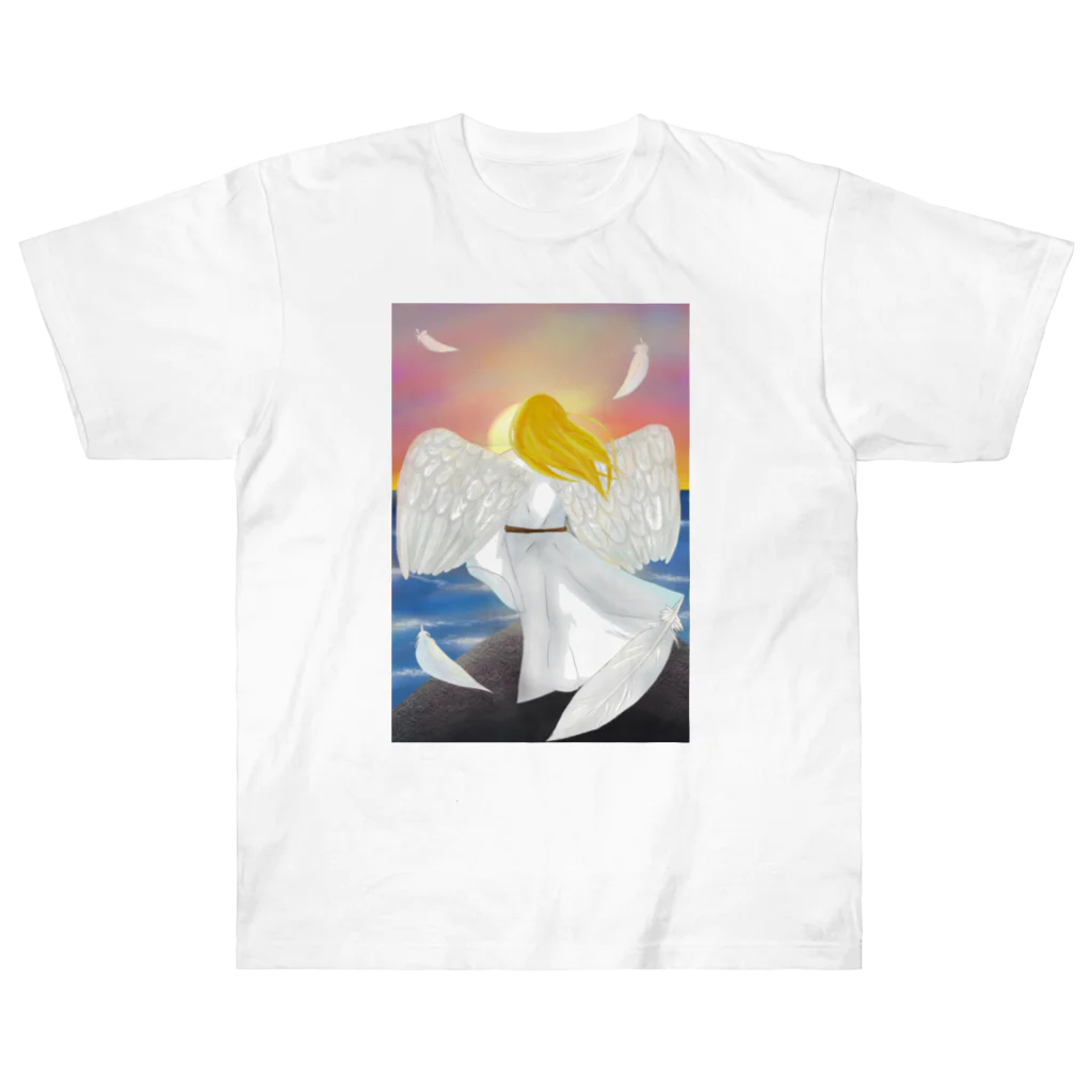 Lily bird（リリーバード）の落陽天使 Heavyweight T-Shirt