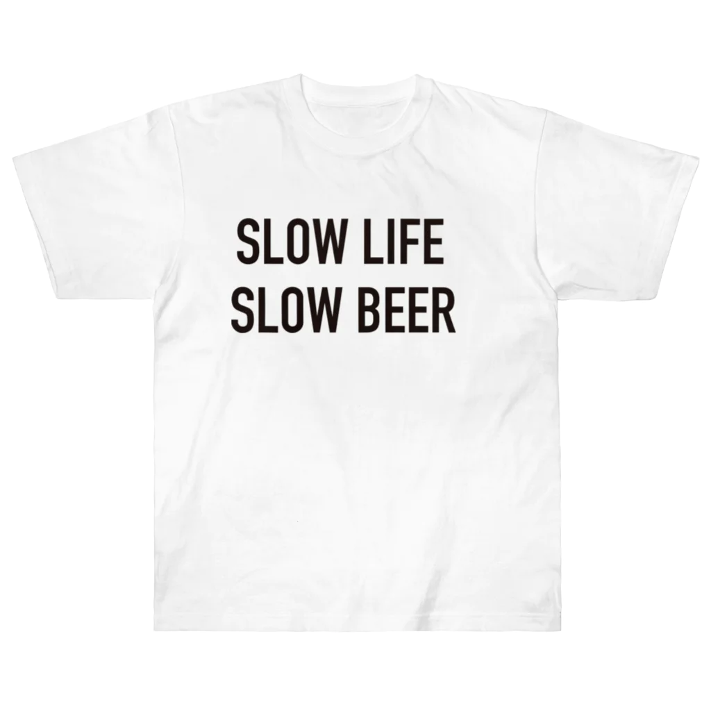 AMAMI HANAHAN ALEのSLOW LIFE, SLOW BEER　Tシャツ ヘビーウェイトTシャツ