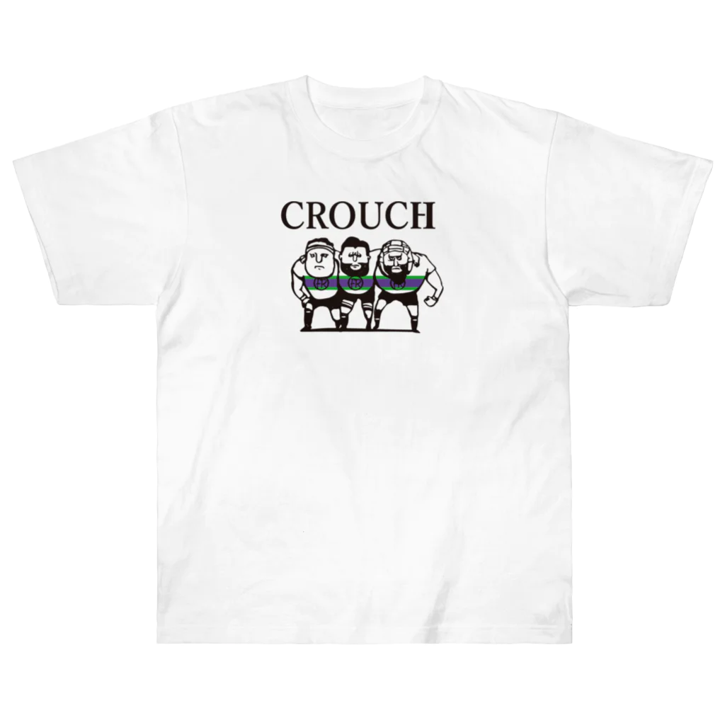 b.n.d [街中でもラグビーを！]バインドの【ラグビー / Rugby】 CROUCH Heavyweight T-Shirt