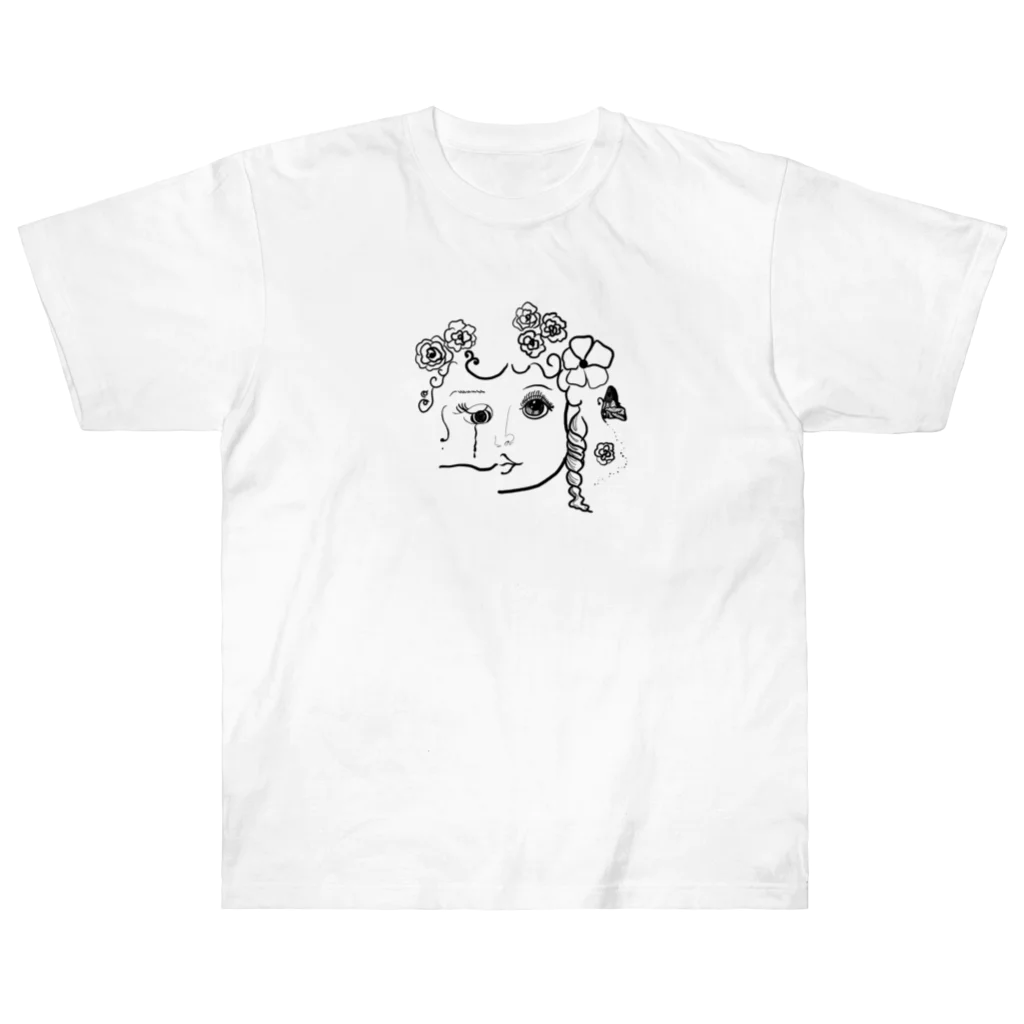 PETALのBaby in the flower field Heavyweight T-Shirt