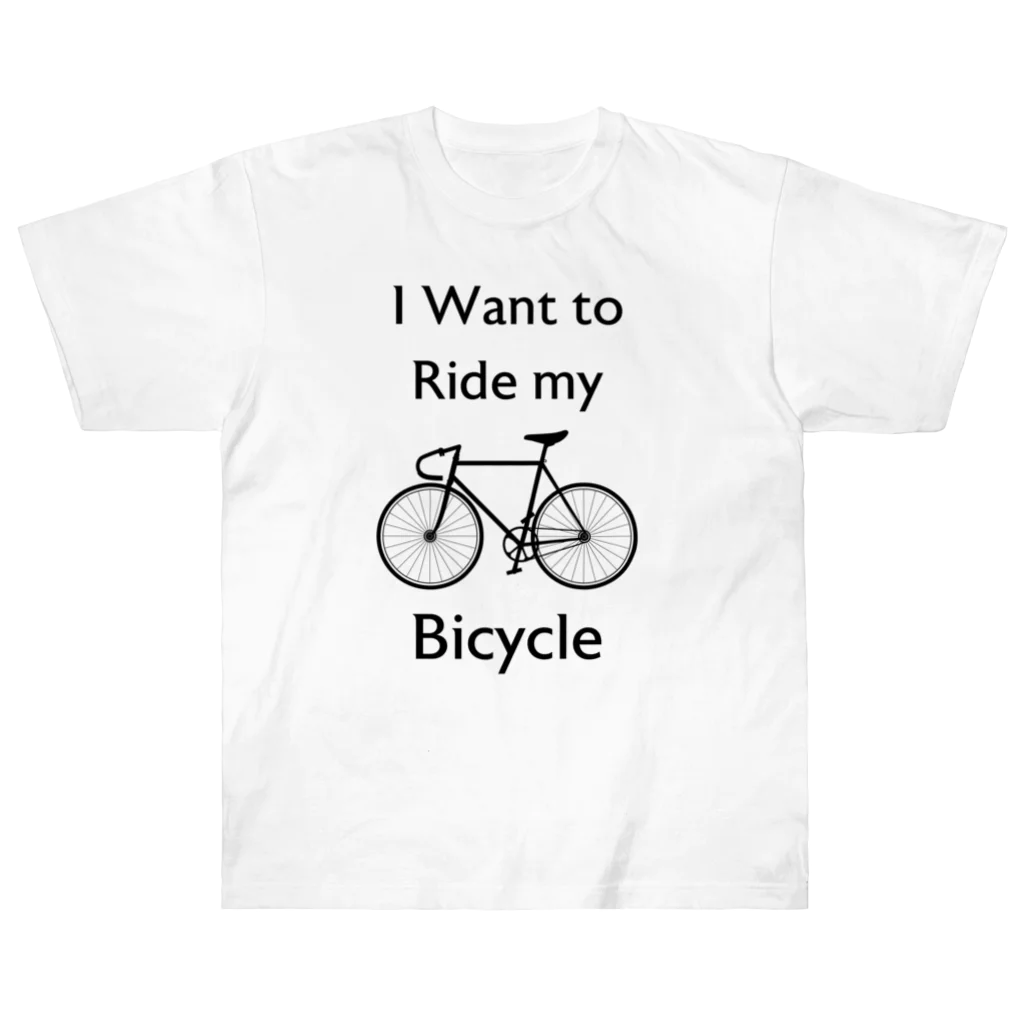 kg_shopのI Want to Ride my Bicycle Heavyweight T-Shirt