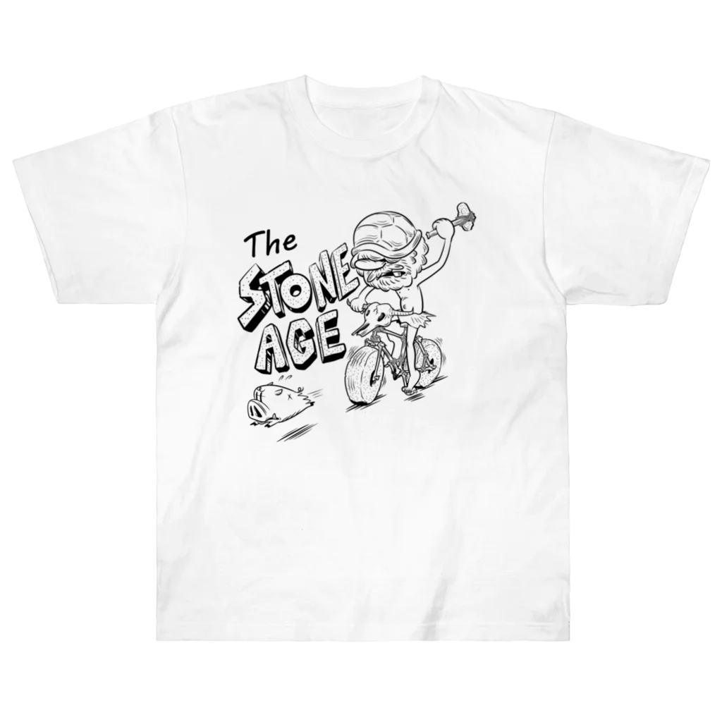 nidan-illustrationの"The STONE AGE" #1 ヘビーウェイトTシャツ