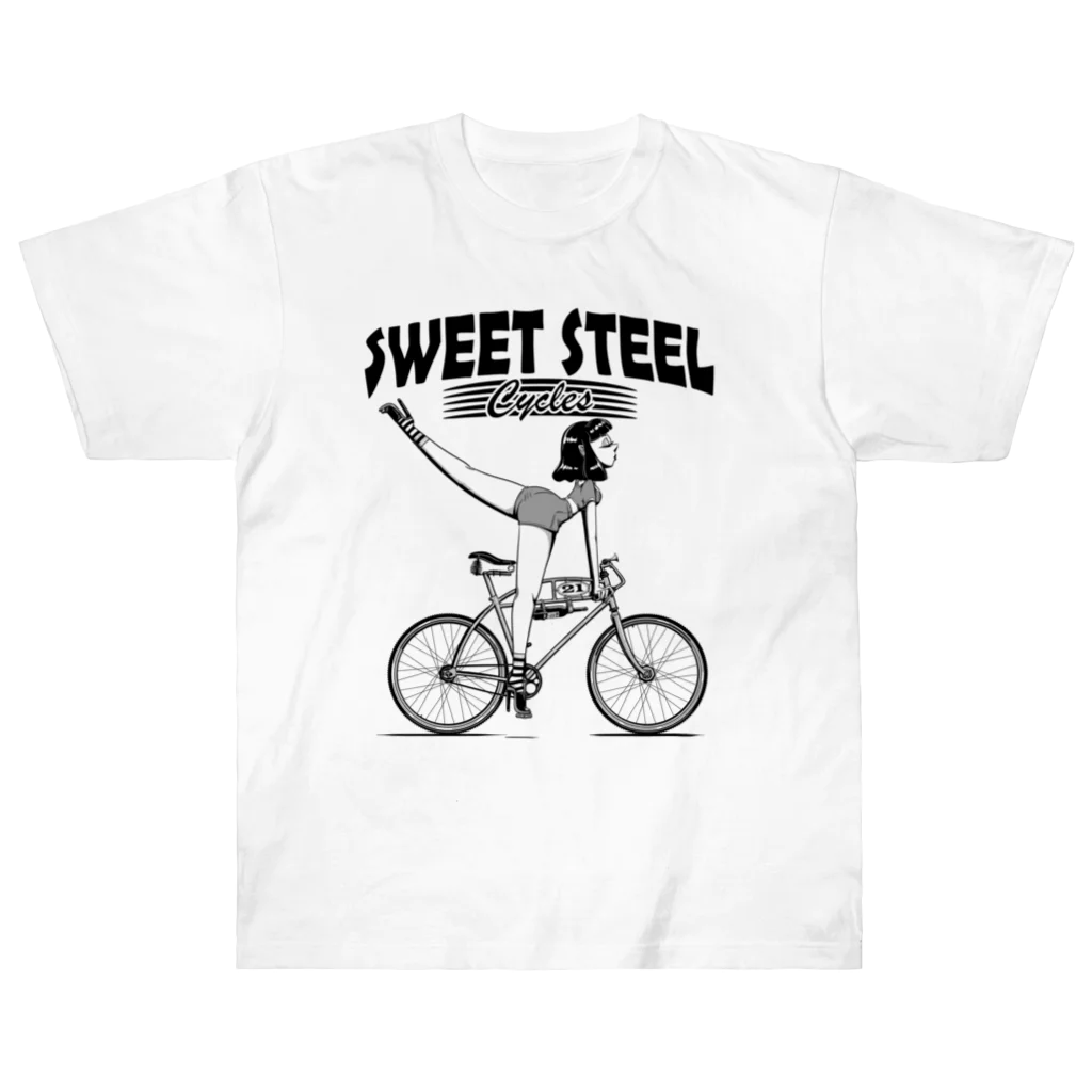 nidan-illustrationの"SWEET STEEL Cycles" #1 Heavyweight T-Shirt