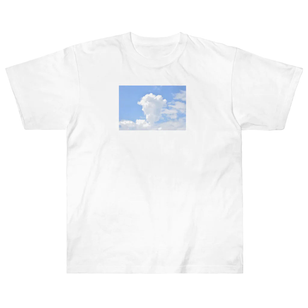 イロワケイルカさんのクリームソーダな空 ヘビーウェイトTシャツ