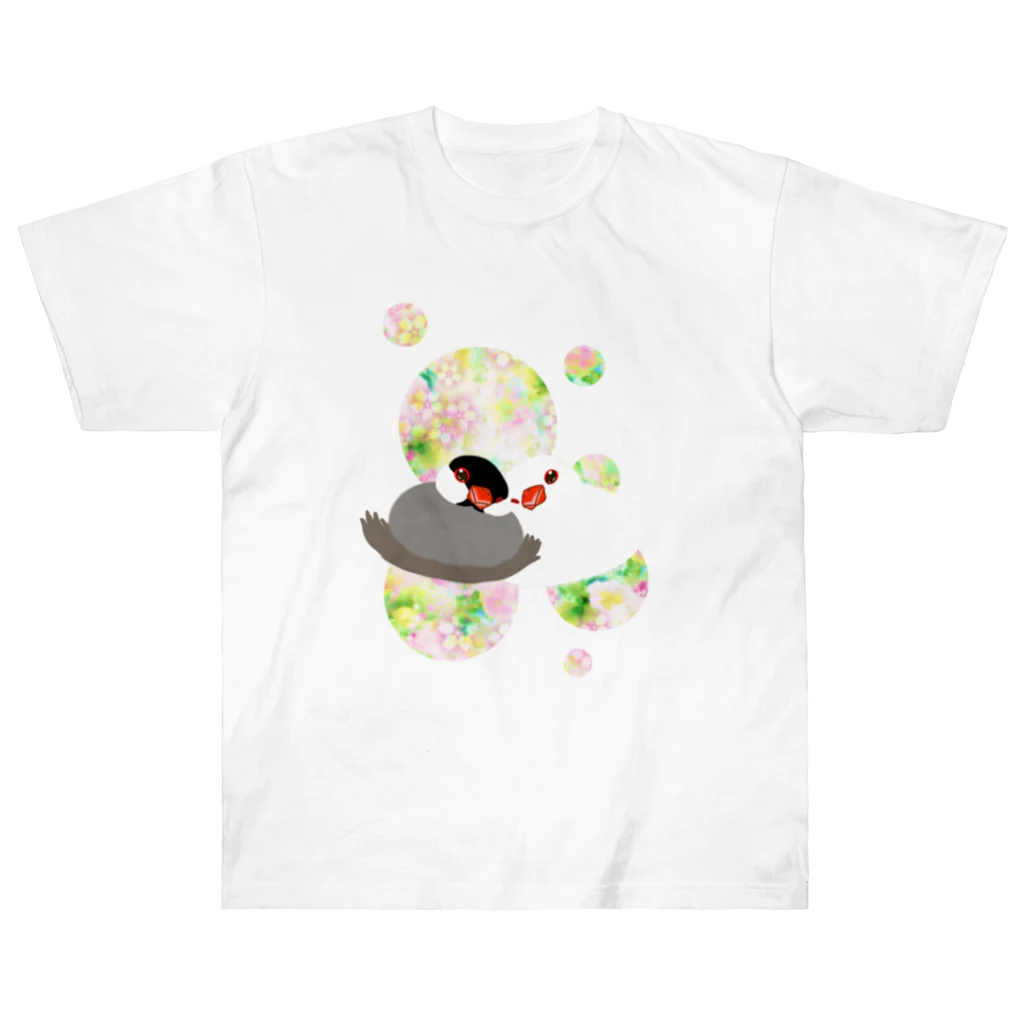 Lily bird（リリーバード）のとろける文鳥ず2 Heavyweight T-Shirt
