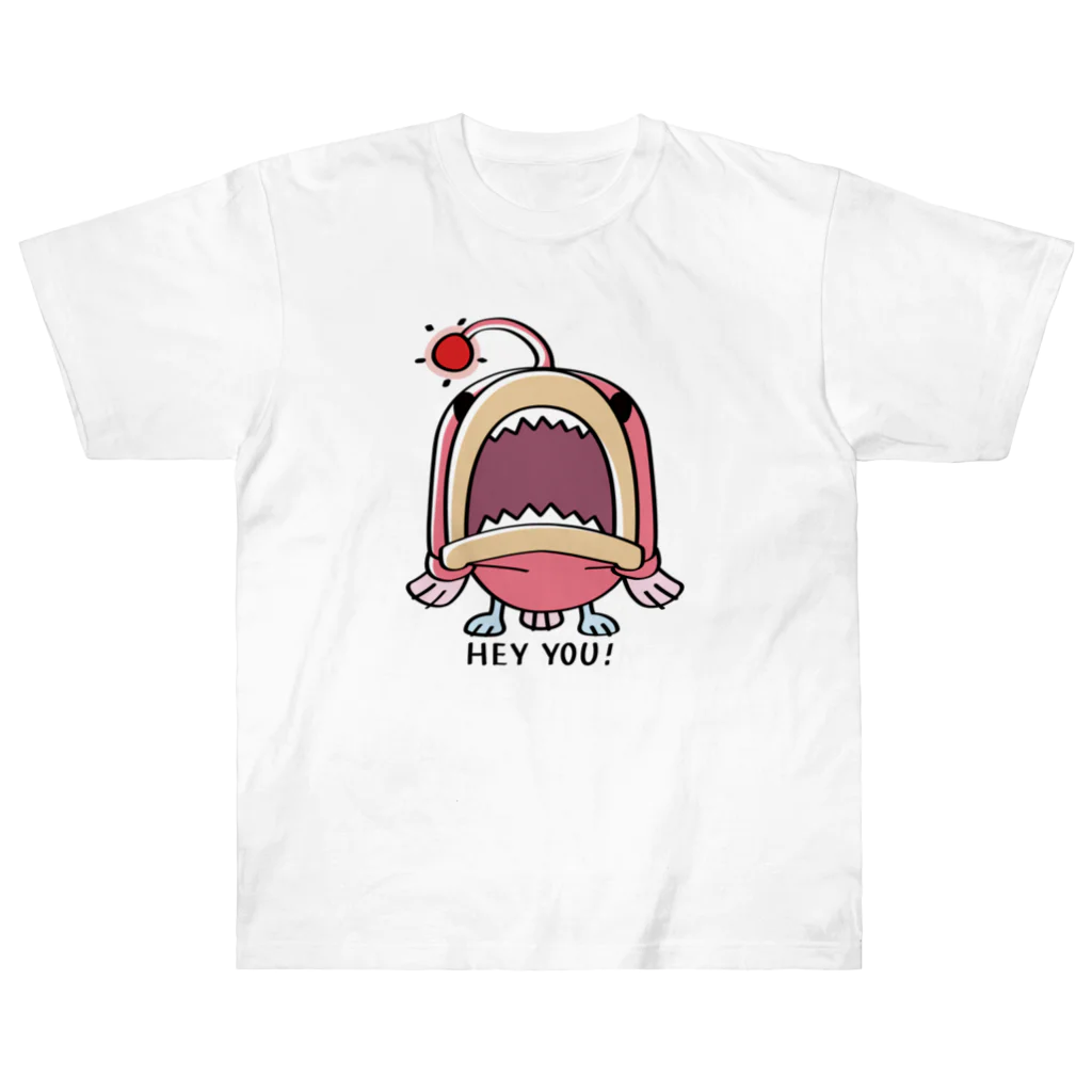 イラスト MONYAAT の海の底のあんこ姫*HEY YOU!*A ヘビーウェイトTシャツ