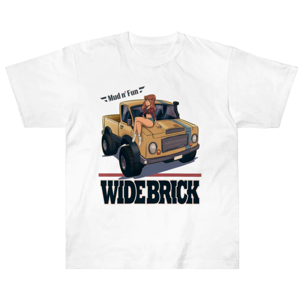 nidan-illustrationの"WIDE BRICK" Heavyweight T-Shirt