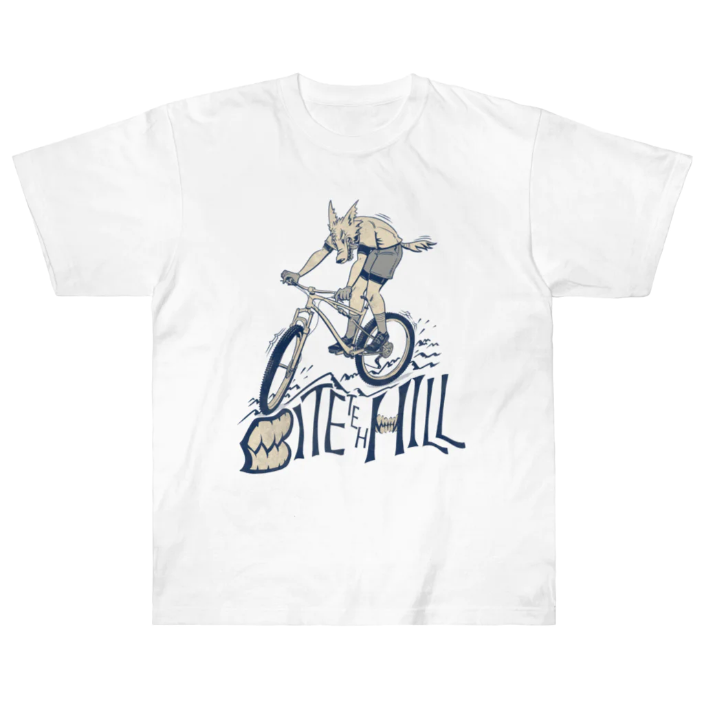 nidan-illustrationの"BITE the HILL" Heavyweight T-Shirt