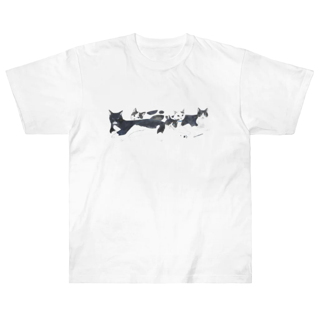 はるさめ商店の白黒猫たち Heavyweight T-Shirt