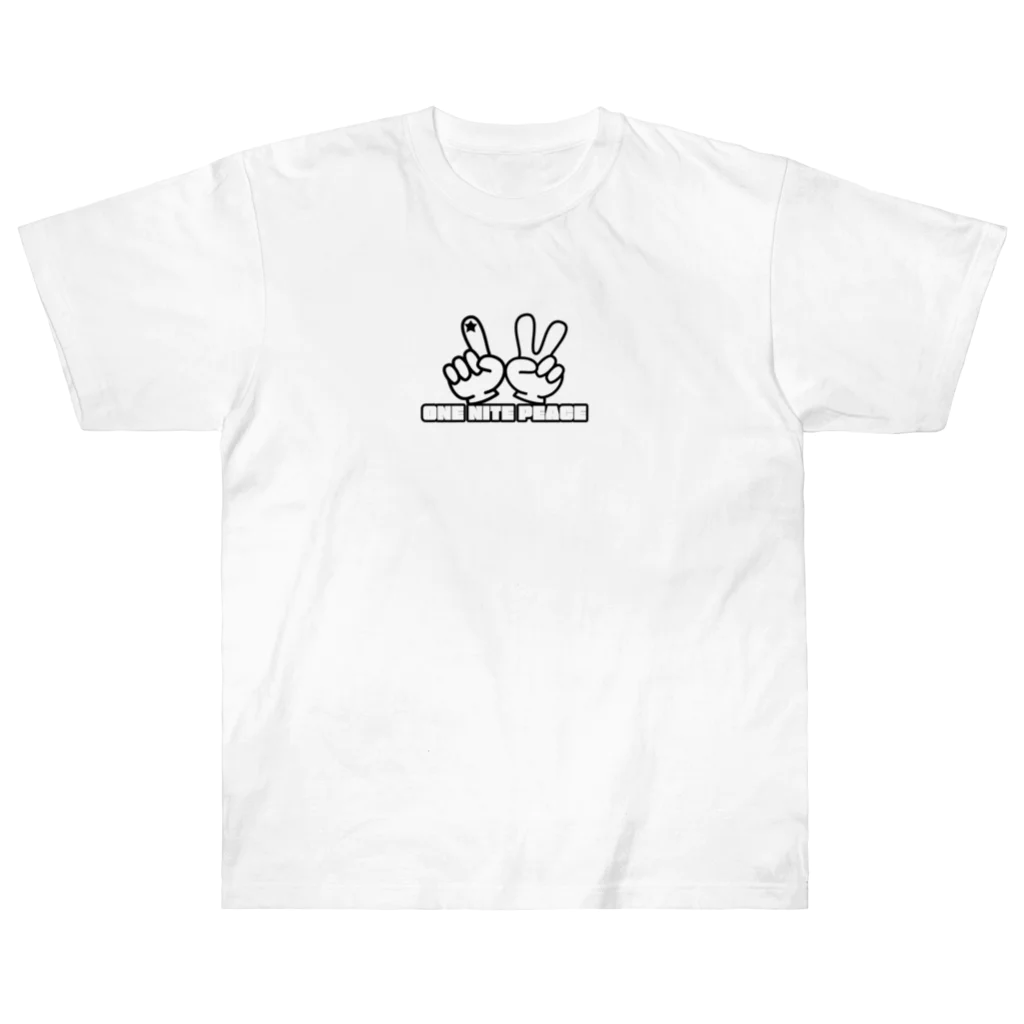 ONE NITE PEACE(ワンナイトピース)のONE NITE  PEACE 指ロゴ Heavyweight T-Shirt