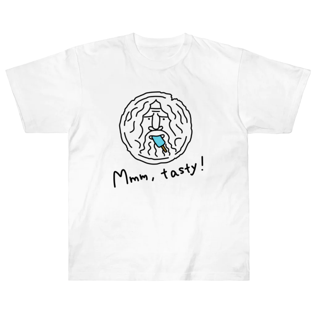 モリチエコの初めての味　ソーダアイス　Mouth of truth 真実の口 Heavyweight T-Shirt