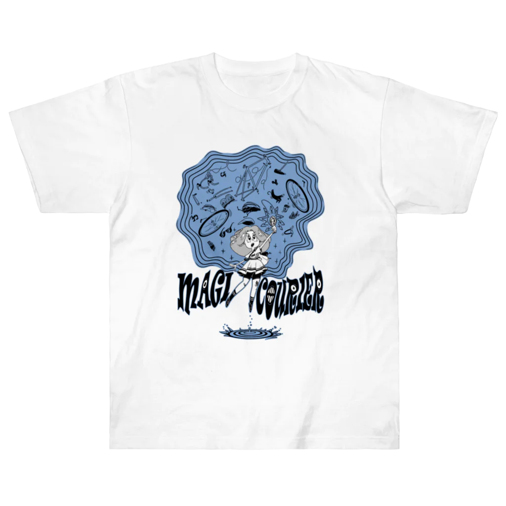 nidan-illustrationの“MAGI COURIER” blue #1 ヘビーウェイトTシャツ