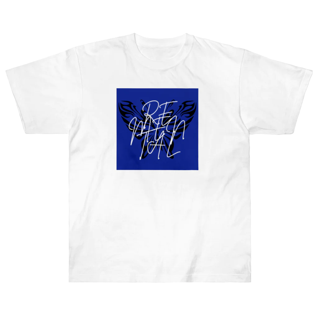 REMENTAL🦋のREMENTAL BLUE ヘビーウェイトTシャツ