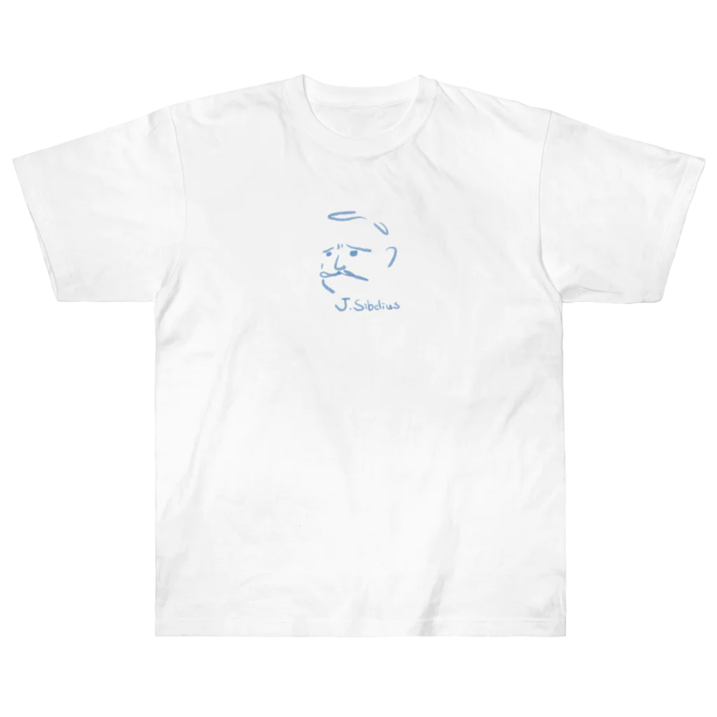 OSHIYOMANのシベリウス　J.Sibelius ヘビーウェイトTシャツ