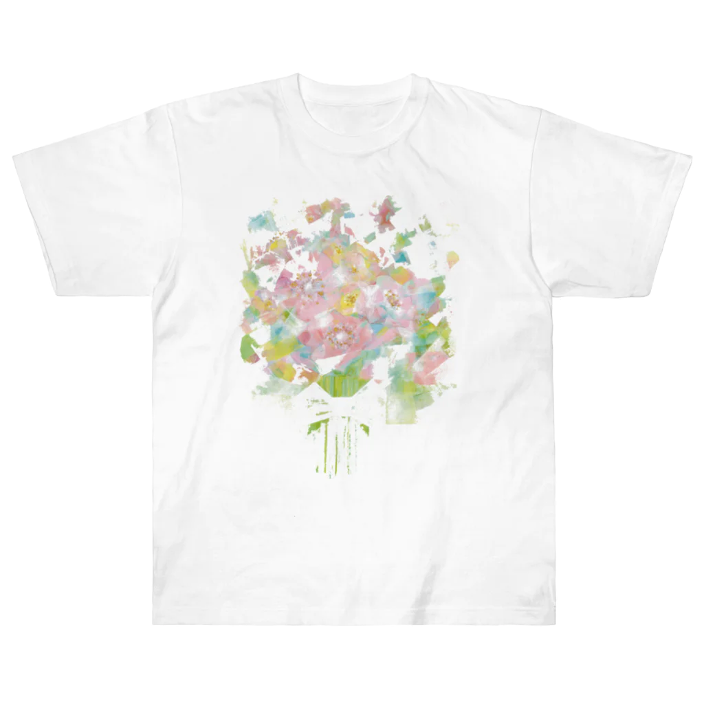 リトマスブルーム の花束１ ヘビーウェイトTシャツ