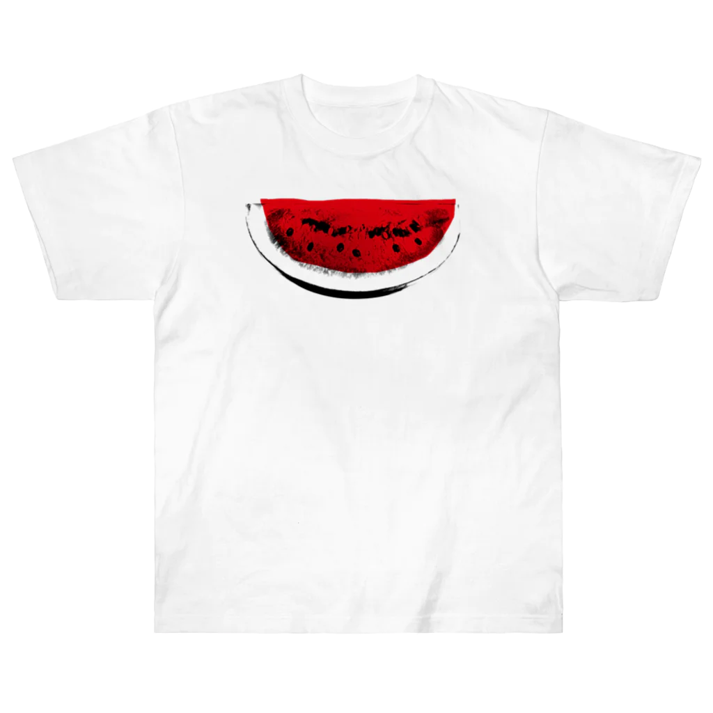 ヨープキャンが気になったのすいか -watermelon- 切 ヘビーウェイトTシャツ